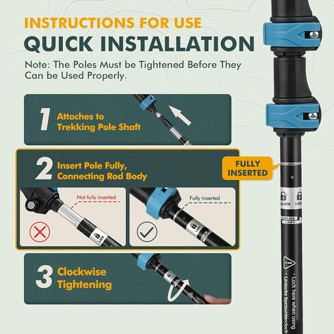 KINGGEAR Outdoor Folding Hiking Poles – Ultralight Shock-Absorbing Trekking Sticks with Comfort Grip & Quick Lock System, 2-Pack Adjustable Walking Cane for Backpacking, Camping, and Mountaineering in Saudi Arabia
