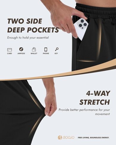 3 Pack Mens Sweatpants with Pockets - Mesh Open Bottom Athletic Joggers for Men Loose Fit Gym Workout Running Casual Pants in Kuwait