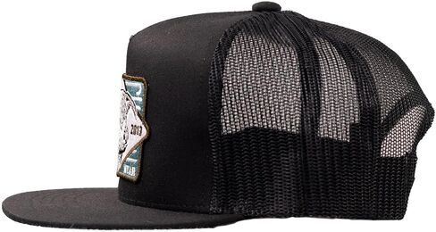 Lazy J Ranch Youth Black Iron Horn Classic Five Panel Trucker Hat - Adjustable Youth Baseball Cap in Kuwait