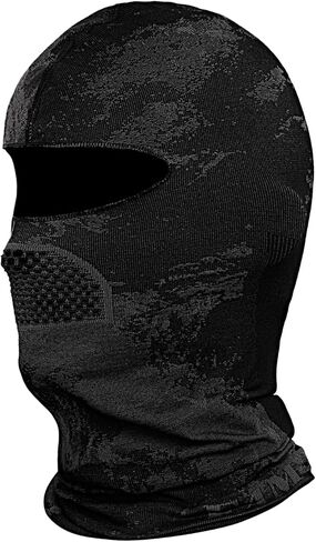 E4M Men’s Thermals Top and Bottom Set - Men’s Long Johns with Ski Mask, Gray Camo in Kuwait