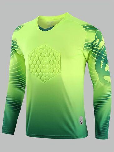 Multi Padded Soccer-Balls Goalkeeper Jersey,World Cup Long Sleeve Goalie Soccer Mens Goalkeeper Jersey,Team Training Uniform in Kuwait