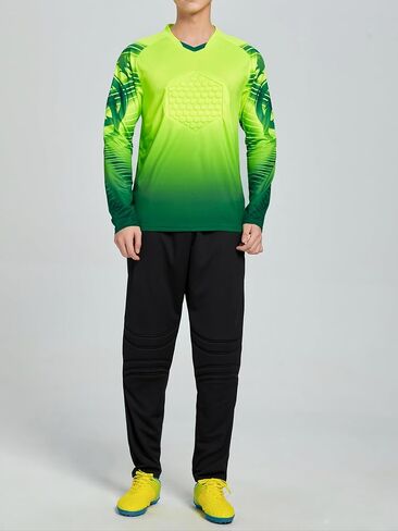 Multi Padded Soccer-Balls Goalkeeper Jersey,World Cup Long Sleeve Goalie Soccer Mens Goalkeeper Jersey,Team Training Uniform in Kuwait