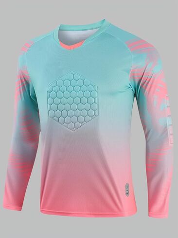 Multi Padded Soccer-Balls Goalkeeper Jersey,World Cup Long Sleeve Goalie Soccer Mens Goalkeeper Jersey,Team Training Uniform in Kuwait