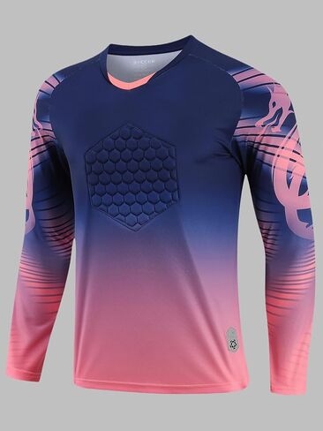 Multi Padded Soccer-Balls Goalkeeper Jersey,World Cup Long Sleeve Goalie Soccer Mens Goalkeeper Jersey,Team Training Uniform in Kuwait