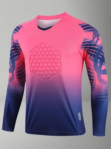 Multi Padded Soccer-Balls Goalkeeper Jersey,World Cup Long Sleeve Goalie Soccer Mens Goalkeeper Jersey,Team Training Uniform in Kuwait