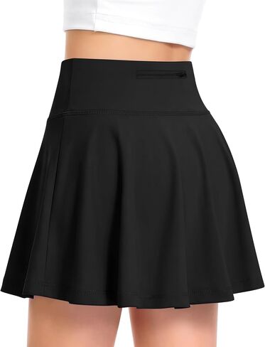 QooNoo Girls Skirts Tennis Skirt Athletic Skorts for Kids with Pocket Inner Shorts for Sports Golf Running Skirt 4-14Y in Saudi Arabia