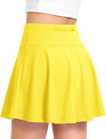QooNoo Girls Skirts Tennis Skirt Athletic Skorts for Kids with Pocket Inner Shorts for Sports Golf Running Skirt 4-14Y in Saudi Arabia