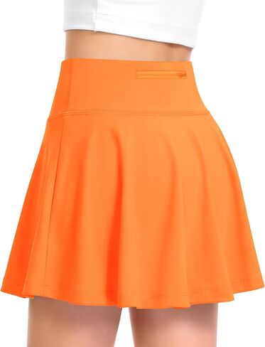QooNoo Girls Skirts Tennis Skirt Athletic Skorts for Kids with Pocket Inner Shorts for Sports Golf Running Skirt 4-14Y in Saudi Arabia