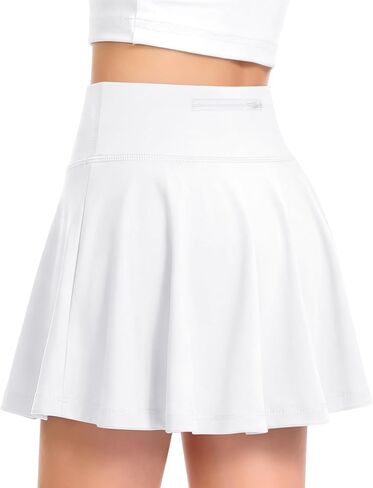 QooNoo Girls Skirts Tennis Skirt Athletic Skorts for Kids with Pocket Inner Shorts for Sports Golf Running Skirt 4-14Y in Saudi Arabia