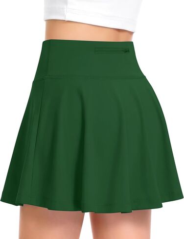 QooNoo Girls Skirts Tennis Skirt Athletic Skorts for Kids with Pocket Inner Shorts for Sports Golf Running Skirt 4-14Y in Saudi Arabia