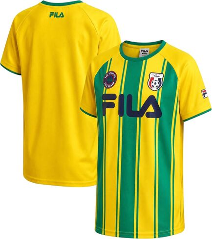 Fila Boys Soccer Jersey Shirt - Kids Sports Performance Mesh Athletic Tops Short Sleeve Graphic Tees for Boys (Size: 8-20) in Kuwait