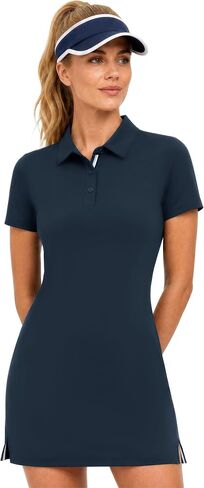 M MAELREG Womens Golf Dress with 2 Pockets on Separate Shorts UPF50+ Tennis Athletic Dress Moisture Wicking 4-Way Stretch in Kuwait