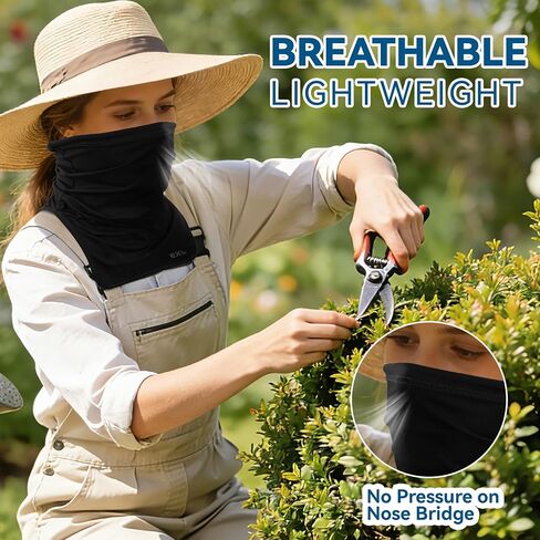 UPF 50+ Breathable Neck Gaiter, Adjustable Quick Dry Neck Gaiters for Men & Women Sun Protection Face Mask for Fishing in Kuwait