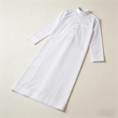 Kids Islamic Traditional Set, White Thobe with Keffiyeh Headscarf, Cool Comfortable Casual Wear for Boys in Kuwait
