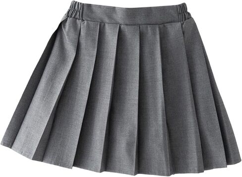 School Uniform Skirts for Girls Adjustable Waist Pleated Skorts Summer Pull-On Athletic Tennis Mini Skirt Dresses in Saudi Arabia