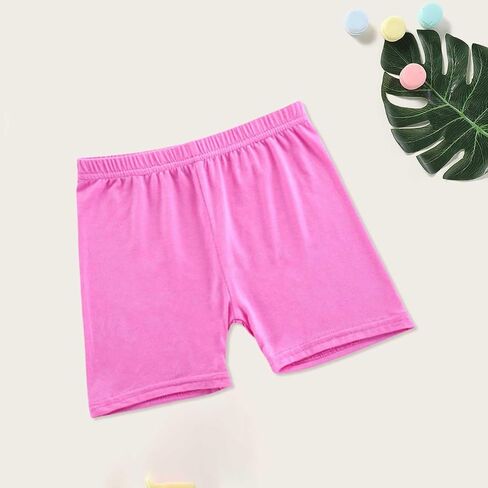 Girls Cartwheel Shorts Kids Basic Cotton Athletic Biker Shorts for Under Dresses Toddler Underwear Dance Short Leggings in Kuwait
