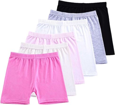 Girls Cartwheel Shorts Kids Basic Cotton Athletic Biker Shorts for Under Dresses Toddler Underwear Dance Short Leggings in Kuwait