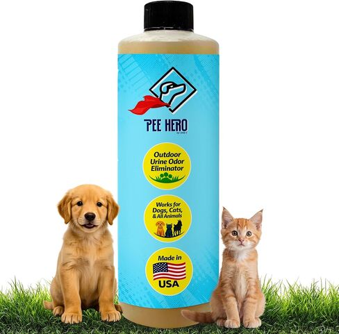 16-Oz. Refill- Pee Hero by Urea-Z Urine Odor Eliminator For Dog Urine on Artificial Turf & Patios | Highly Concentrated | Makes 2 Gallons of Solution in Saudi Arabia