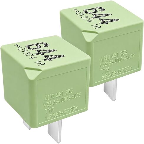 2-Piece Set 4H0 951 253 V23136-J0006-X079 Powertrain Control Module Relay 644 12VDC 40A 4-Pin in Saudi Arabia