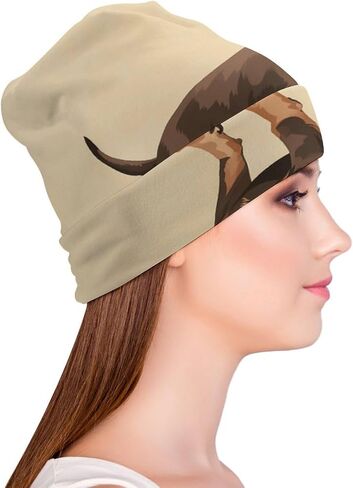 Flat Style Dachshund Beanie Hat Soft Warm Skull Cap Lightweight Slouchy Hip-Hop Beanie Cap Knit Hats for Women Men Outdoor in Kuwait