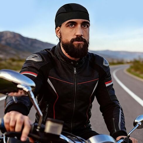 Cooling Mesh Skull Cap Helmet Liner - Unisex Beanie for Cycling & Running, Fits Under Helmets in Kuwait