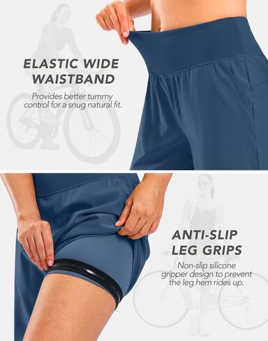 Bikewa Women's Mountain Bike Shorts 4D Padded Cycling Riding Biking Bicycle Biker Cycle Shorts for Women in Kuwait