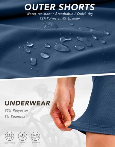 Bikewa Women's Mountain Bike Shorts 4D Padded Cycling Riding Biking Bicycle Biker Cycle Shorts for Women in Kuwait