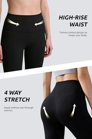 Capri Leggings for Women High Waisted Leggings with Pockets Tummy Control Yoga Pants for Athletic Workout Cycling in Saudi Arabia