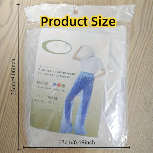 2 Pcs Lightweight Rain Pants Set for Adults Waterproof Outdoor Rain Trousers with Elastic Waist Durable Travel Rain Gear for Hiking Camping Cycling Fishing and All Weather Protection Blue in Kuwait