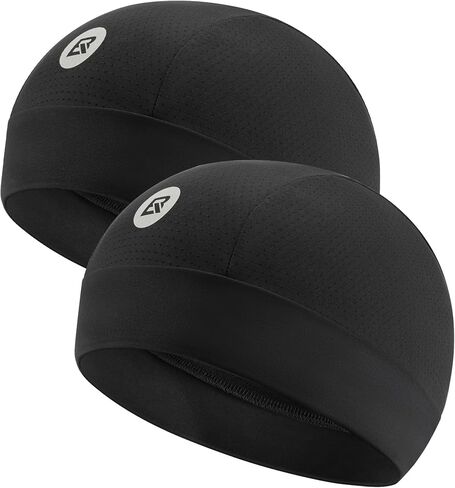 ROCKBROS Cooling Skull Caps for Men Women,Hard Hat Liner Helmet Liner Cycling Cap Motorcycle Sweat Wicking Head Wrap 2 Packs in Kuwait