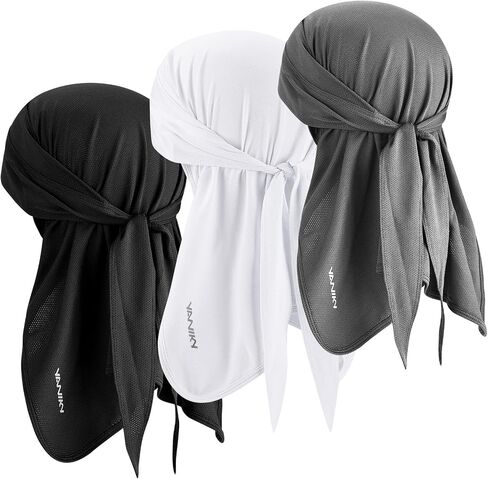 Bandanas Skull Cap for Men Women 3-in-1 Breathable Helmet Liner Neck Widening UV Sun Protection Neck Drape Do Rag Cycling Cap in Saudi Arabia