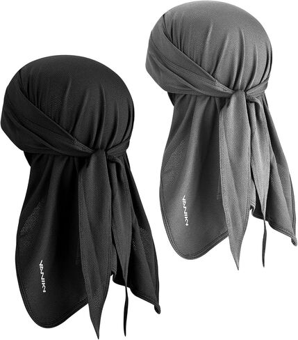 Bandanas Skull Cap for Men Women 3-in-1 Breathable Helmet Liner Neck Widening UV Sun Protection Neck Drape Do Rag Cycling Cap in Saudi Arabia
