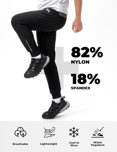 ROCKBROS Summer Cycling Pants for Men Breathable Bike Pants with Pocket Lightweight Road Mountain Biking Pants in Kuwait