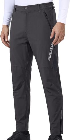 BERGRISAR Cycling Pants for Men Lightweight Mountain Bike Pants Water-Resistant Breathable Bicycle Biking Pants for Outdoor in Saudi Arabia