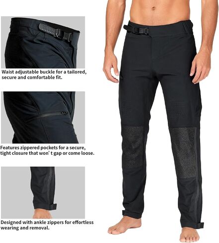 VXW Hiking Pants for Men - Quick Dry Riding & Fishing Trousers for Outdoor Work with Zipper Pockets Reinforced Knees in Saudi Arabia