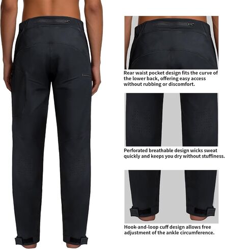 VXW Hiking Pants for Men - Quick Dry Riding & Fishing Trousers for Outdoor Work with Zipper Pockets Reinforced Knees in Saudi Arabia