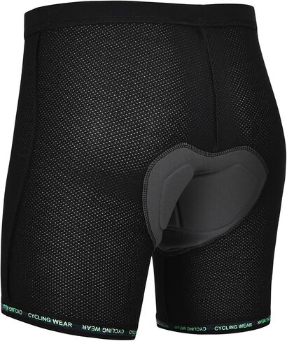 Padded Cycling Shorts Men's Cycling Underwear with 3D Padding Biking Bicycle Shorts Shock Absorb Comfortable Lightweight in Saudi Arabia
