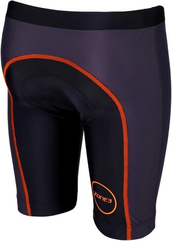 Zone3 Kid's Tri Short (Black/Hi-Vis Orange, Large) in Kuwait