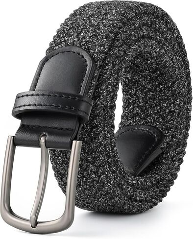 Mile High Life Polyester Cotton Stretch Braided Belt, High Elastic No Hole Casual Golf Belt For Men and Women in Kuwait