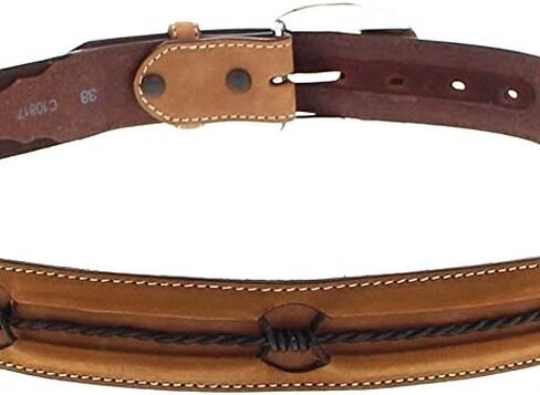 Justin Fenced In Leather Belt in Saudi Arabia