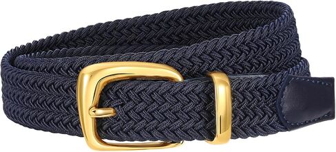 SANSTHS Women Elastic Braided Belt Fashion Stretch Woven Belt for Pants Jeans Ladies Golf Casual Waist Belt in Kuwait