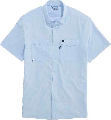 Vineyard Vines Men's Masthead Solid Short Sleeve Performance Harbor Shirt in Kuwait