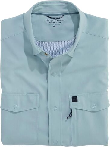 Vineyard Vines Men's Masthead Solid Short Sleeve Performance Harbor Shirt in Kuwait