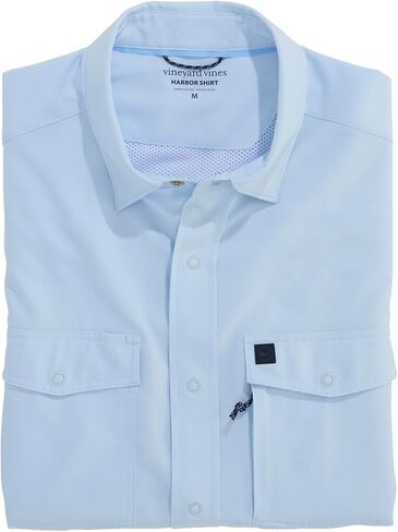Vineyard Vines Men's Masthead Solid Short Sleeve Performance Harbor Shirt in Kuwait