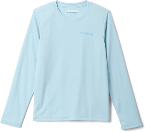 Columbia Youth Boys PFG Terminal Tackle Fish Flag Long Sleeve Shirt, Marine Light Graphic, Large in Saudi Arabia