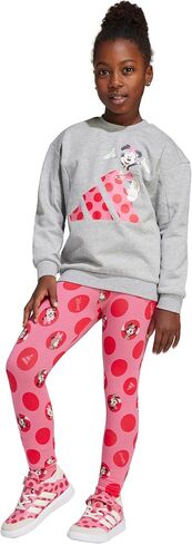 adidas Girls Disney Minnie Mouse Jogger, Light Grey Heather in Kuwait