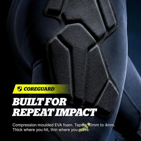 Storelli BodyShield CoolCore GK Leggings – Soccer Goalkeeper Padded Compression Pants with Hip & Thigh Protection in Kuwait