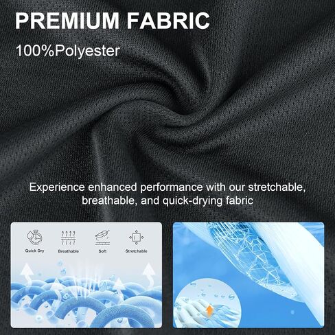 Big & Tall Men's Dry Fit Moisture Wicking T Shirts, Comfort & Breathable Tees for Gym Running Casual Undershirts in Kuwait