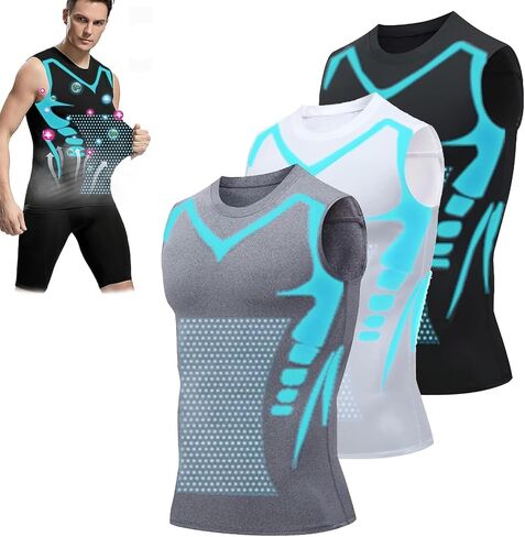 North Alpine Compression Vest Men, Version Ionic Shaping Sleeveless Shirt, Version Close-Fitting Sleeveless Shirt in Saudi Arabia