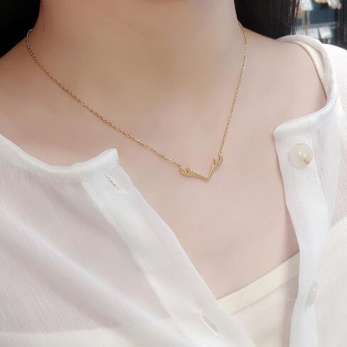 Stainless Steel Hypoallergenic Chain Necklace, Minimalist Round Pendant, Everyday Fashion Jewelry for Men Women Adult, Tarnish Resistant Basic Gift in Kuwait